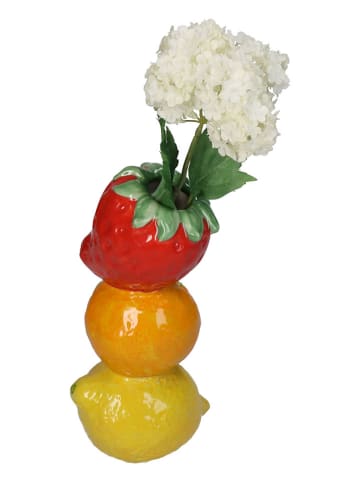 Kersten Vase ''Fruits'' in Rot/ Orange/ Gelb - (B)10 x (H)20 x (T)8 cm