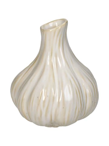 Kersten Vaas "Garlic" wit - (B)10 x (H)11,1 x (D)9,7 cm
