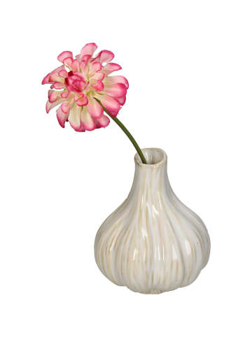 Kersten Vaas "Garlic" wit - (B)10 x (H)11,1 x (D)9,7 cm