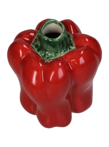 Kersten Vaas "Bell Pepper" rood - (B)9 x (H)11,5 x (D)8,4 cm