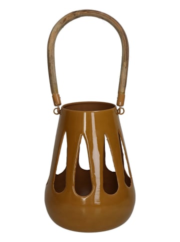 Kersten Laterne in Ocker - (H)22 x Ø 16 cm