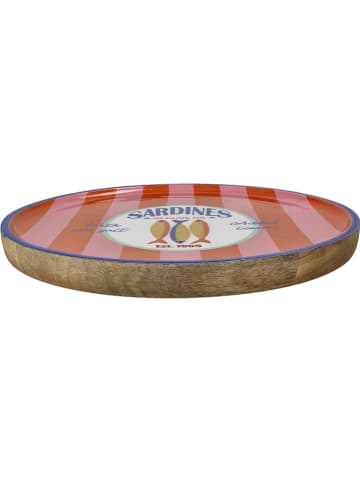 Kersten Podtalerz "Sardines" w kolorze jasnoróżowo-pomarańczowym - Ø 30 cm