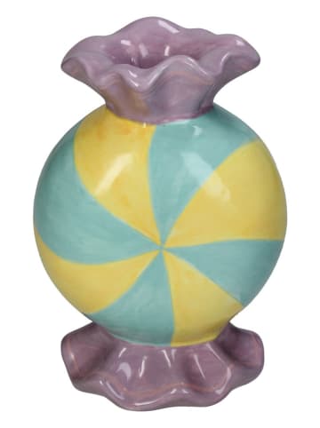 Kersten Kerzenhalter ''Candy'' in Lila/ Mint/ Gelb - (B)11 x (H)7 x (T)15 cm