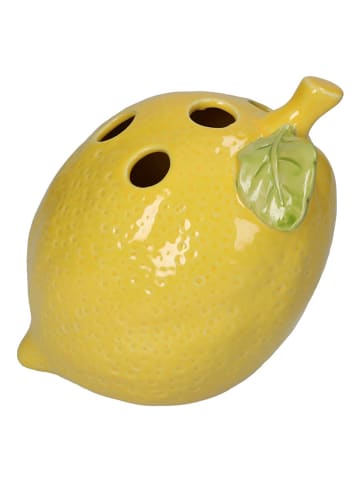 Kersten Vase "Lemon" in Gelb - (B)15 x (H)13 x (T)16 cm