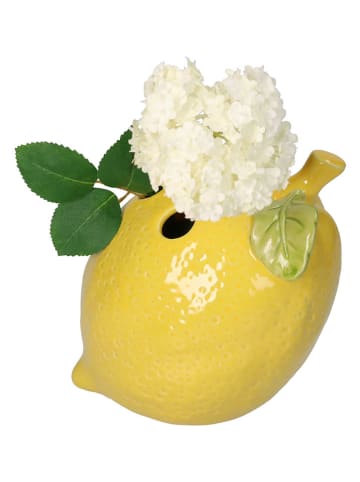 Kersten Vase "Lemon" in Gelb - (B)15 x (H)13 x (T)16 cm