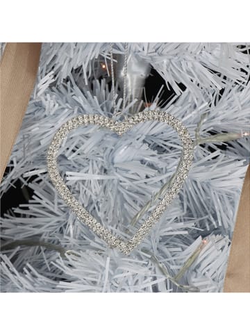 Kersten 2-delige set: decoratieve hangers zilverkleurig - (L)8 x (B)8 cm