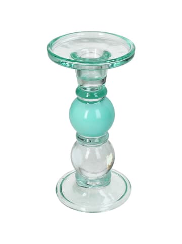 Kersten Kerzenhalter in Türkis - (H)17,5 x Ø 9 cm
