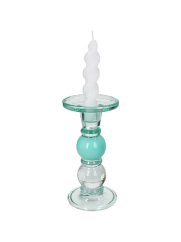 Kersten Kerzenhalter in Türkis - (H)17,5 x Ø 9 cm