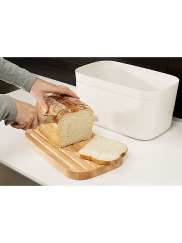JosephJoseph Brotkasten in Weiß/ Natur - (L)35 x (B)22 x (H)19 cm