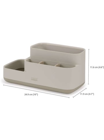 JosephJoseph Badkamerorganizer "EasyStore" grijs - (B)24,9 x (H)11,6 x (D)11,9 cm