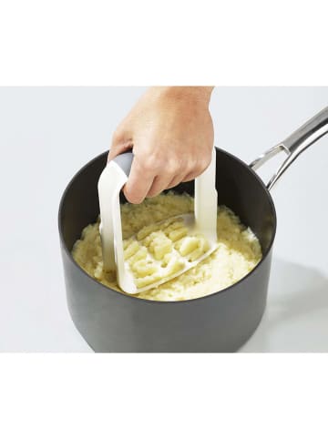 Joseph Joseph Duo Tłuczek w kolorze kremowym do puree - 12 x 24,5 x 7,2 cm