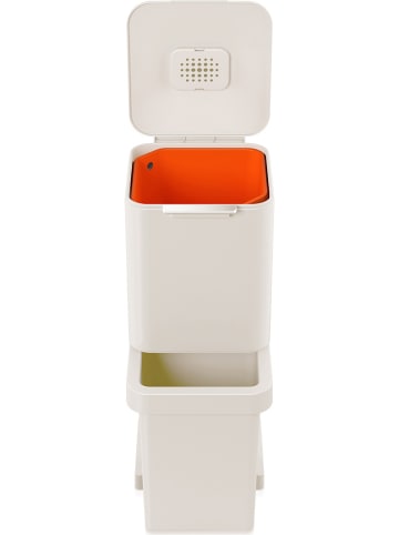 JosephJoseph Kosz "Totem Pop" w kolorze kremowym na śmieci - 40 l