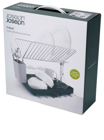 JosephJoseph Afdruiprek "Y-Rack" zwart/grijs - (B)36,5 x (H)40 x (D)30 cm