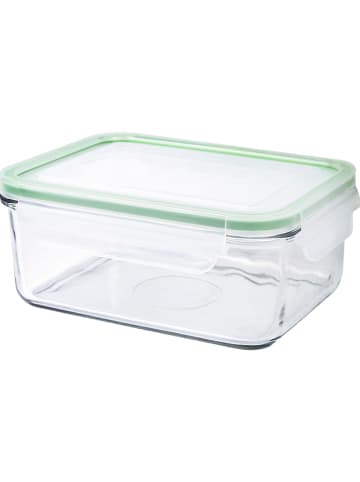 Glasslock Pojemnik "Fancy" w kolorze zielonym do mikrofalówki - 1,1 l