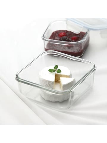 Glasslock 3er-Set: Frischhaltedosen "Classic Microwave" in Blau