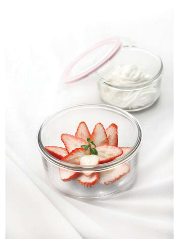 Glasslock 3-delige set: vershouddozen "Classic Type" roze
