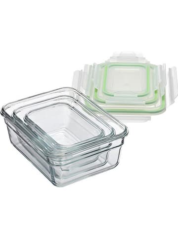 Glasslock 3-delige set: vershouddozen "Classic Type Oven" groen