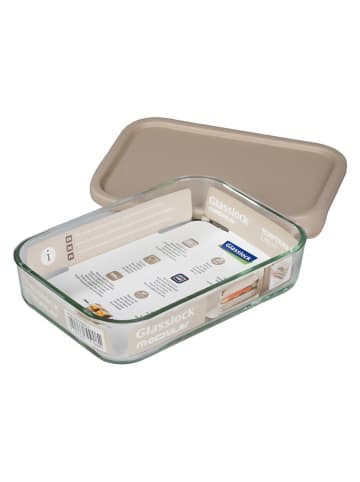 Glasslock Pojemnik "Modular" w kolorze beżowym - 1,2 l