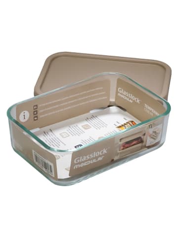 Glasslock Pojemnik "Modular" w kolorze beżowym - 1,7 l