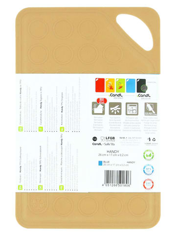 CandL 2er-Set: Schneidebretter ''Handy'' in Gelb - (L)26,2 x (B)17 cm