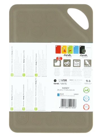 CandL 2-delige set: snijplanken "Handy" beige - (L)26,2 x (B)17 cm