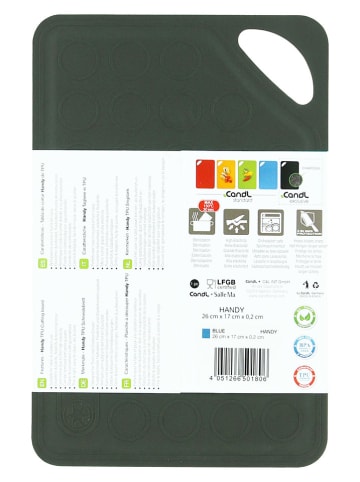 CandL 2er-Set: Schneidebretter ''Handy'' in Grün - (L)26,2 x (B)17 cm