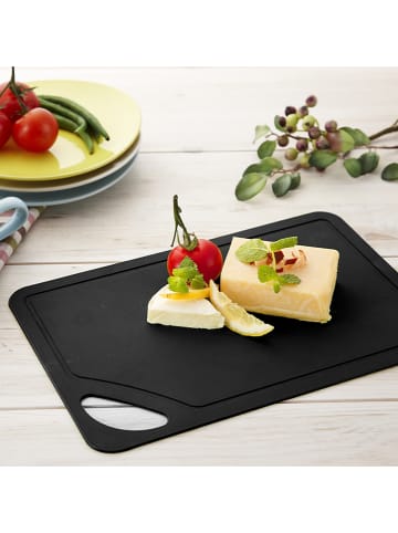 CandL 3-delige set: snijplanken rood/groen/zwart - (L)26 x (B)17 cm