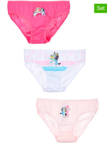 Bluey 3-delige set: slip "Bluey" lichtroze/roze/wit