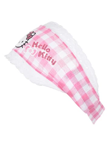 Hello Kitty Hoofdband "Hello Kitty" wit/lichtroze