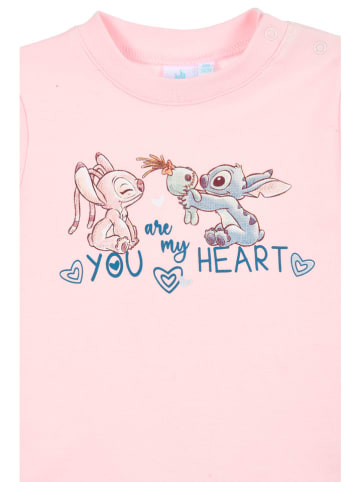 Lilo & Stitch Piżama "Lilo & Stitch" w kolorze jasnoróżowym