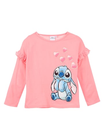 Lilo & Stitch Longsleeve "Lilo & Stitch" in Rosa