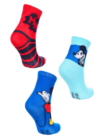 Disney Mickey Mouse 3er-Set: Socken "Mickey" in Bunt