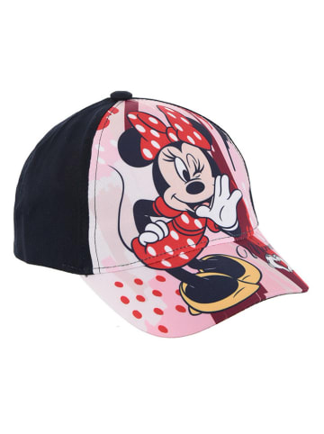 Disney Minnie Mouse Czapka "Minnie" w kolorze różowo-czarnym