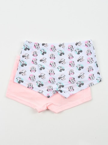 Disney Minnie Mouse 2-delige set: hipsters "Minnie" wit/lichtroze
