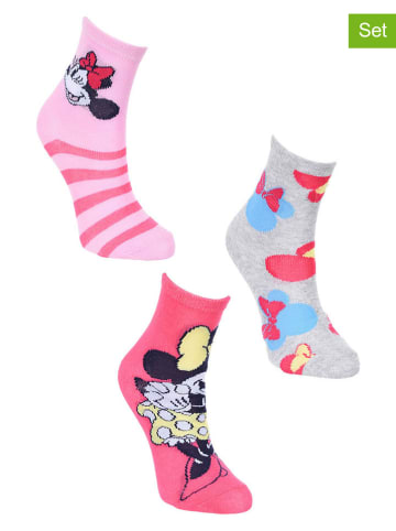 Disney Minnie Mouse 3er-Set: Socken "Minnie" in Bunt