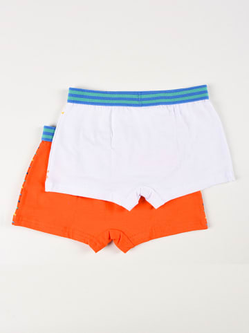 Disney Paw Patrol 2er-Set: Boxershorts "Paw Patrol" in Weiß/ Orange