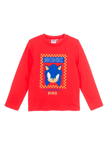 Sonic Longsleeve "Sonic" rood/blauw