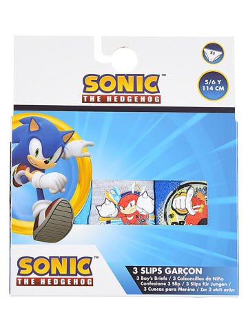Sonic 3er-Set: Slips "Sonic" in Blau/ Weiß