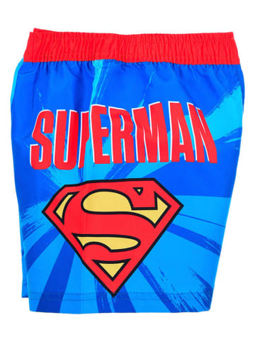 Superman Szorty kąpielowe "Super-Man" w kolorze niebiesko-czerwonym