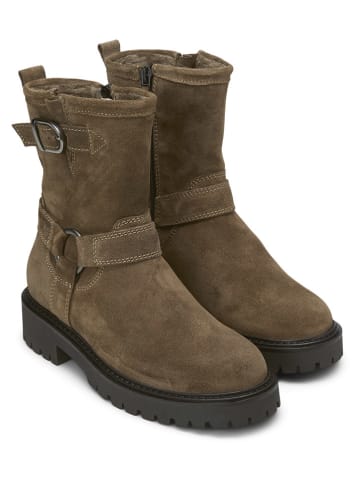 Marc O'Polo Shoes Leren boots lichtbruin