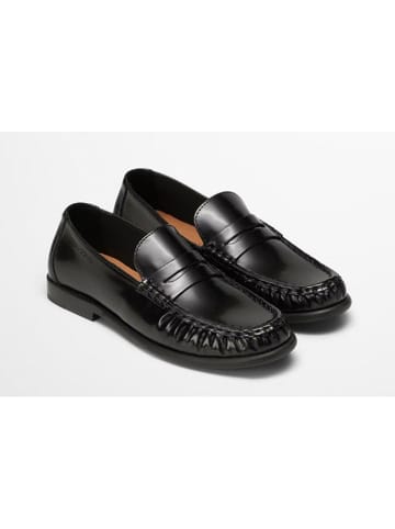 Marc O'Polo Shoes Leder-Mokassins in Schwarz