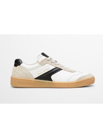 Marc O'Polo Shoes Leder-Sneakers in Weiß/ Schwarz
