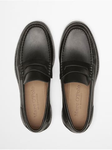 Marc O'Polo Shoes Skórzane mokasyny w kolorze czarnym