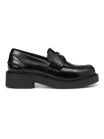 Marc O'Polo Shoes Leder-Mokassins in Schwarz
