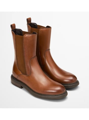 Marc O'Polo Shoes Leren chelseaboots "Cosi" lichtbruin