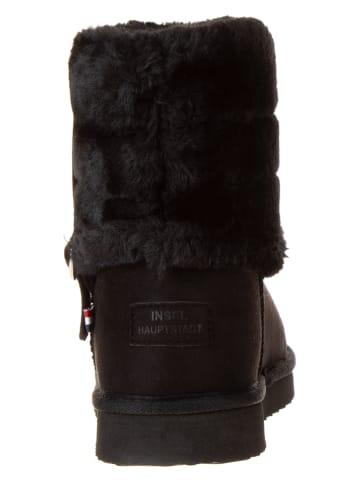 Inselhauptstadt Winterboots in Schwarz