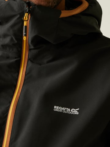 Regatta Kurtka przeciwdeszczowa "Caspen" w kolorze czarnym