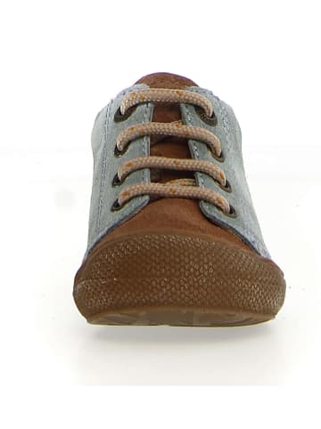 Naturino Leder-Sneakers "Romy" in Hellblau/ Hellbraun