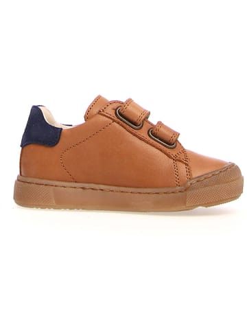 Naturino Skórzane sneakersy "Eindhoven" w kolorze jasnobrązowym