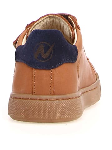 Naturino Skórzane sneakersy "Eindhoven" w kolorze jasnobrązowym